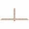 Ekena Millwork Eugene Smooth Timber Gable Bracket, Douglas Fir, 96"W x 40"H x 5 1/2"D x 5 1/2"F, 10/12 Pitch GBW096X40X0606EUG00SDF - alternate 1